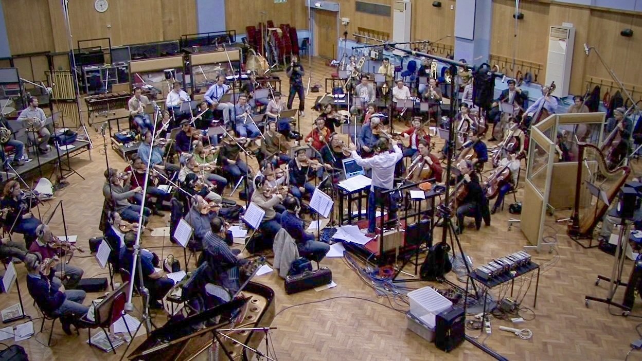 London Symphony Orchestra recording in Abbey Road Studio One